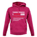 Three Things I Love Nearly As Much As Skateboarding Unisex Hoodie