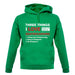 Three Things I Love Nearly As Much As Skateboarding Unisex Hoodie