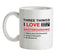 Three Things I Love Nearly As Much As Skateboarding Ceramic Mug