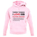 Three Things I Love Nearly As Much As Squash Unisex Hoodie