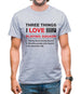 Three Things I Love Nearly As Much As Squash Mens T-Shirt