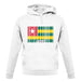 Togo Barcode Style Flag unisex hoodie