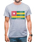 Togo Barcode Style Flag Mens T-Shirt