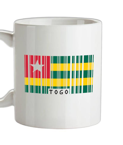 Togo Barcode Style Flag Ceramic Mug
