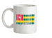 Togo Barcode Style Flag Ceramic Mug