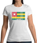 Togo Barcode Style Flag Womens T-Shirt