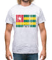 Togo Barcode Style Flag Mens T-Shirt