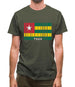 Togo Barcode Style Flag Mens T-Shirt