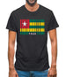 Togo Barcode Style Flag Mens T-Shirt