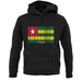 Togo Barcode Style Flag unisex hoodie