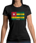 Togo Barcode Style Flag Womens T-Shirt