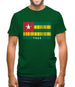 Togo Barcode Style Flag Mens T-Shirt