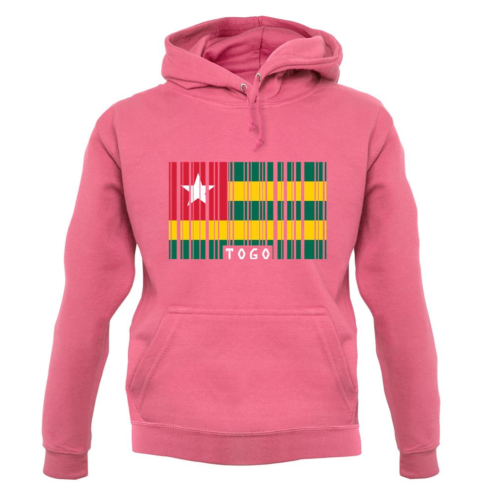 Togo Barcode Style Flag unisex hoodie