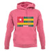 Togo Barcode Style Flag unisex hoodie