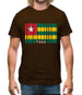 Togo Barcode Style Flag Mens T-Shirt