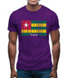 Togo Barcode Style Flag Mens T-Shirt