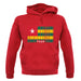 Togo Barcode Style Flag unisex hoodie