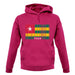 Togo Barcode Style Flag unisex hoodie