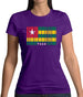 Togo Barcode Style Flag Womens T-Shirt