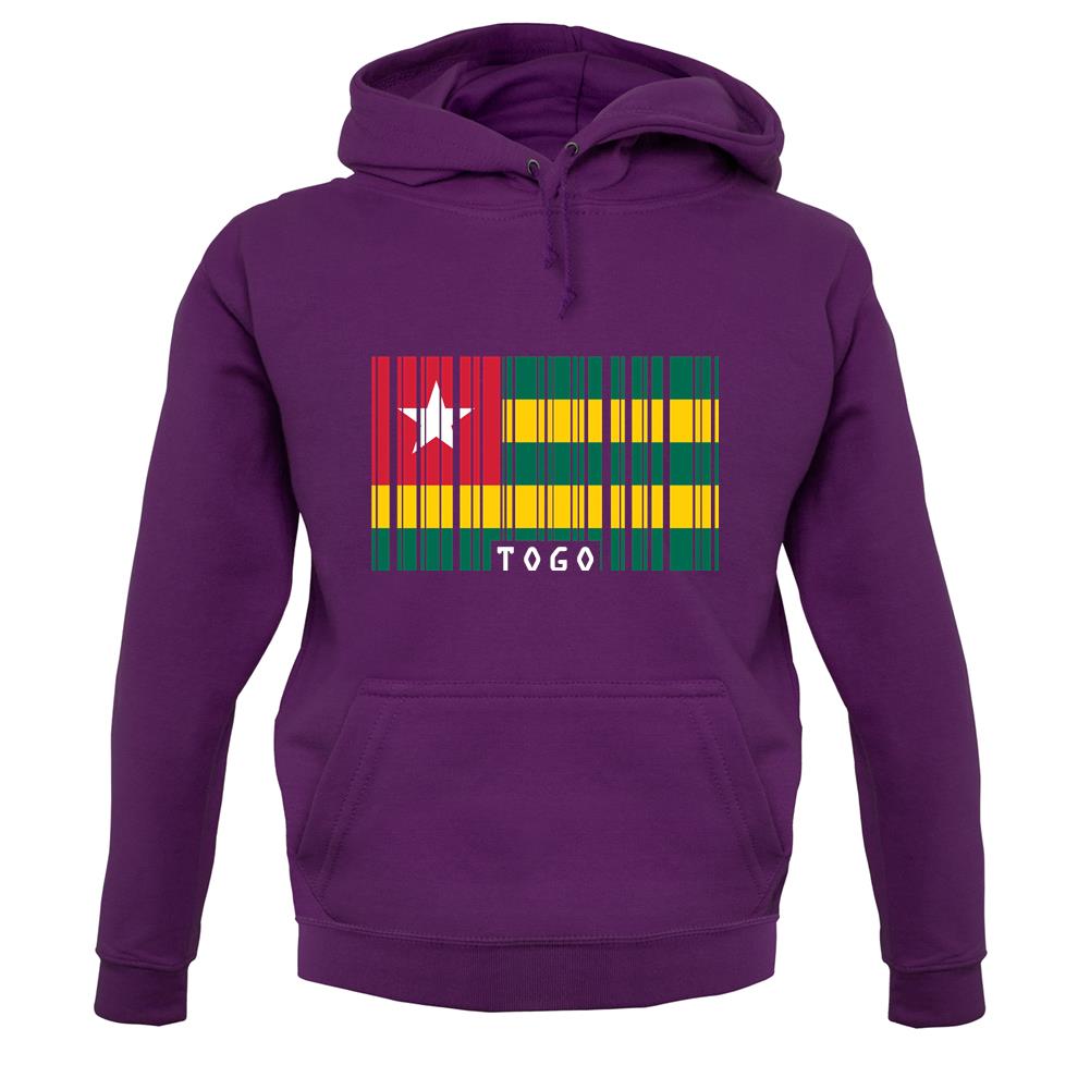 Togo Barcode Style Flag unisex hoodie