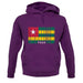 Togo Barcode Style Flag unisex hoodie