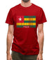 Togo Barcode Style Flag Mens T-Shirt