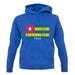 Togo Barcode Style Flag unisex hoodie