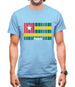 Togo Barcode Style Flag Mens T-Shirt