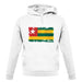 Togo Grunge Style Flag unisex hoodie