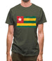 Togo Grunge Style Flag Mens T-Shirt