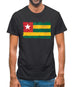 Togo Grunge Style Flag Mens T-Shirt