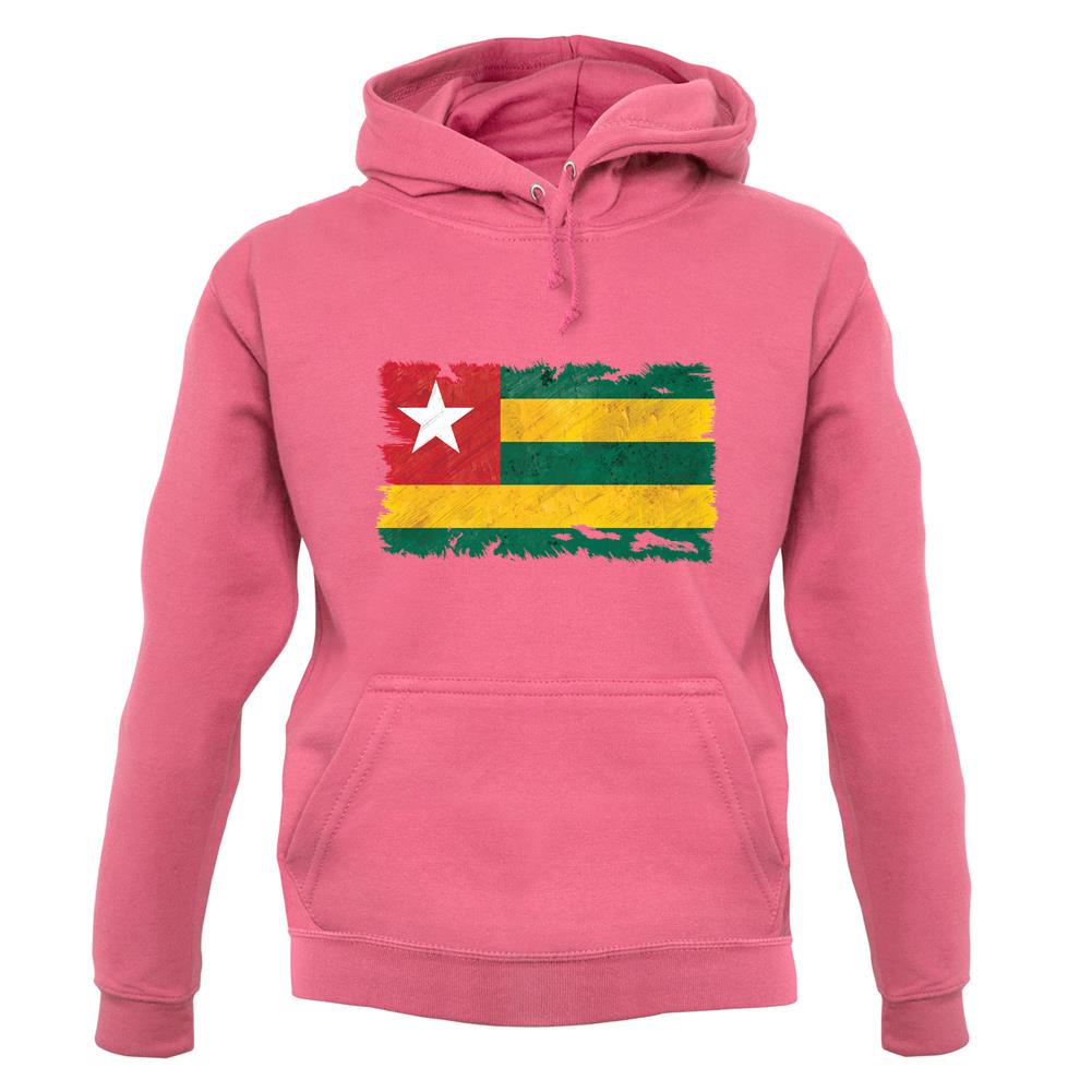 Togo Grunge Style Flag unisex hoodie