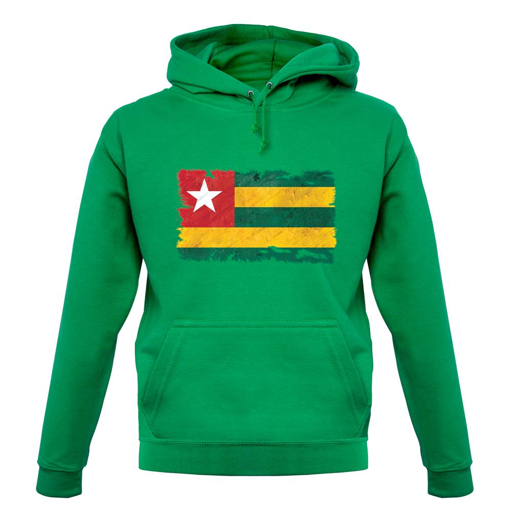 Togo Grunge Style Flag unisex hoodie