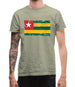 Togo Grunge Style Flag Mens T-Shirt