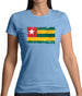 Togo Grunge Style Flag Womens T-Shirt