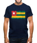 Togo Grunge Style Flag Mens T-Shirt