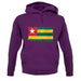 Togo Grunge Style Flag unisex hoodie