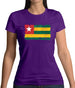 Togo Grunge Style Flag Womens T-Shirt