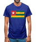 Togo Grunge Style Flag Mens T-Shirt