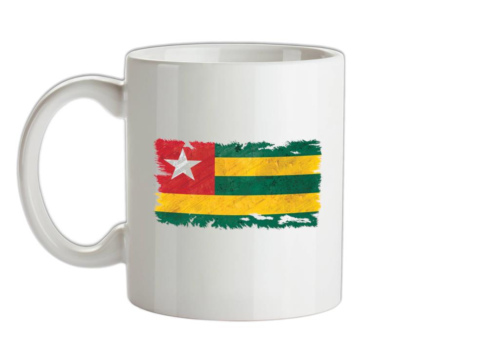 Togo Grunge Style Flag Ceramic Mug