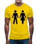 Man Woman Toilet Sign Mens T-Shirt