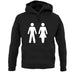 Man Woman Toilet Sign unisex hoodie