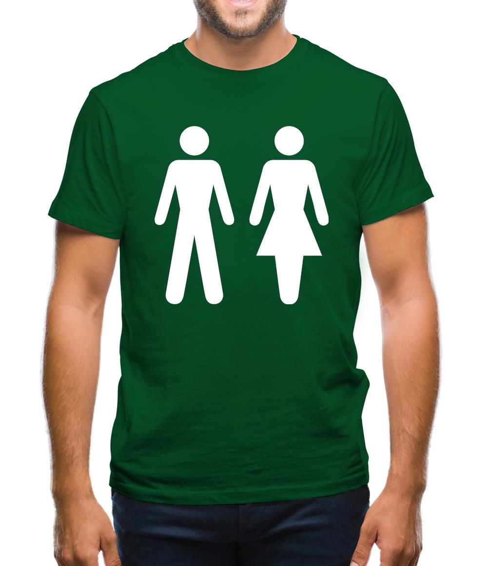 Man Woman Toilet Sign Mens T-Shirt