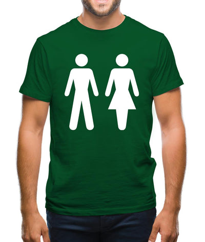 Man Woman Toilet Sign Mens T-Shirt