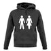 Man Woman Toilet Sign unisex hoodie