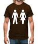 Man Woman Toilet Sign Mens T-Shirt