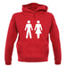 Man Woman Toilet Sign unisex hoodie