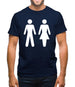 Man Woman Toilet Sign Mens T-Shirt