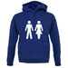Man Woman Toilet Sign unisex hoodie