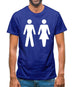 Man Woman Toilet Sign Mens T-Shirt